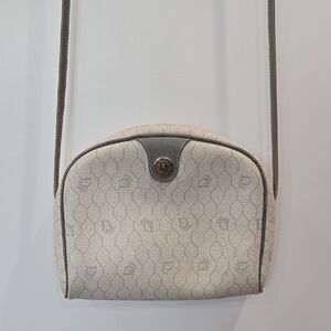 Dior Cream and Gray Crossbody Bag